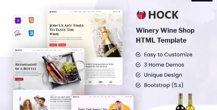 Hock – Wine & Winery Shop HTML Template