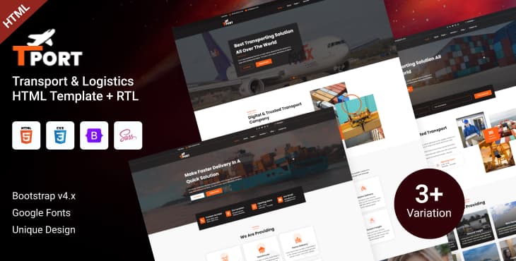 Tport – Transport & Logistics HTML Template