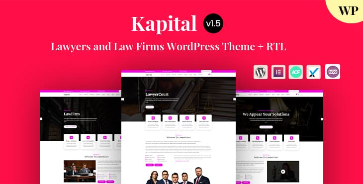 Kapital – Lawyers and Law Firms WordPress Theme