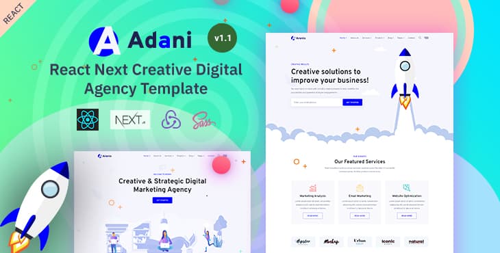 Adani – SEO and Digital Agency Template preview