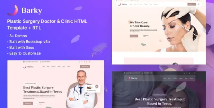 Barky – Healthcare & Medical Surgery HTML Template preview