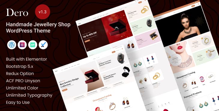 Dero – Jewellery Shop WooCommerce WordPress Theme