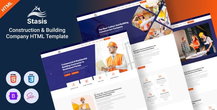 Stasis – Construction & Building Company HTML Template