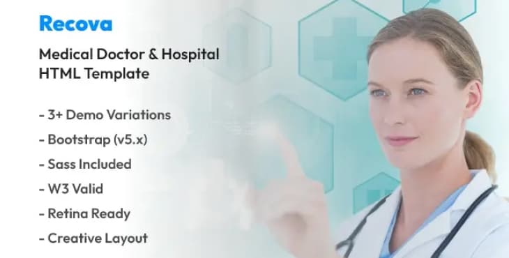 Recova – Medical Doctor & Hospital HTML Template