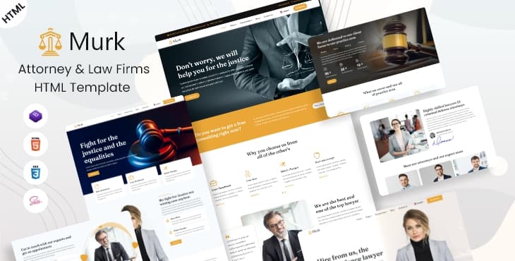 Murk – Attorney & Law Firms HTML Template