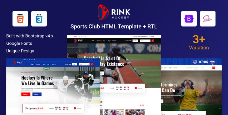 Rink – Sports Club HTML Template