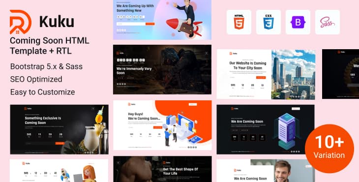 Kuku – Coming Soon HTML Template