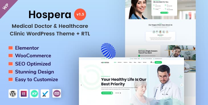Hospera – Medical Doctor and Healthcare Clinic WordPress Theme