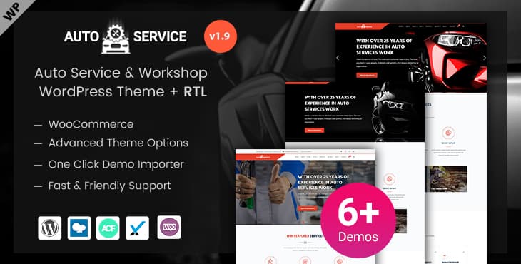 AutoService – Automobile Workshop and Garage WordPress Theme