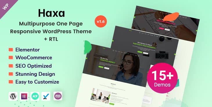 Haxa – Multi-Purpose Responsive WordPress Theme preview