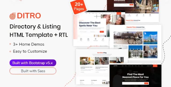 Ditro – Directory Listing HTML Template