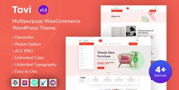 Tovi – Multipurpose WooCommerce WordPress Theme preview