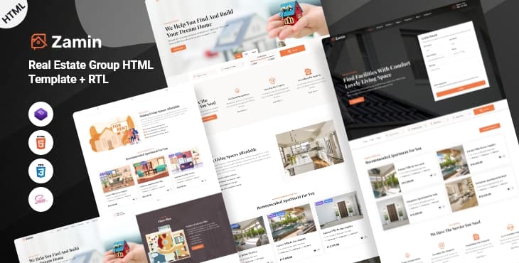 Zamin – Real Estate Group HTML Template