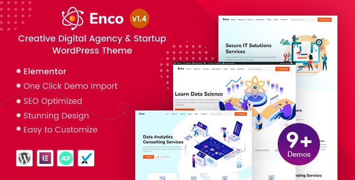 Enco – Creative Digital Agency and Startup WordPress Theme