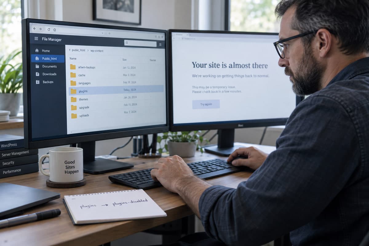 How to Disable a Faulty Plugin Without Dashboard Access