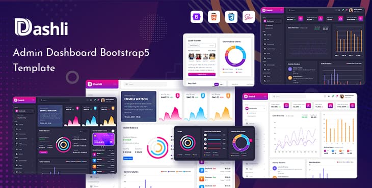 Dashli – Admin Dashboard Bootstrap 5 Template preview