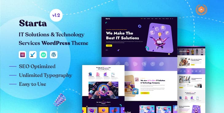 StartA – IT Solutions & Technology Services WordPress Theme preview